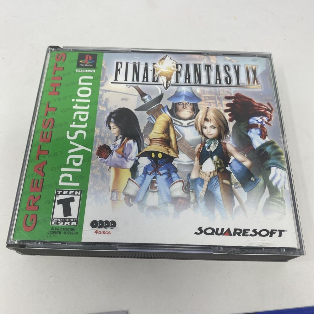 Final Fantasy IX Sony PlayStation 1 PS1 Complete 4 Disc Squaresoft